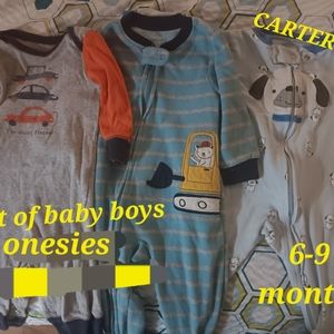 3 Baby boy one pieces 6-9 months